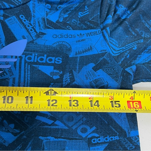 adidas originals trefoil hoodie all over print sneaker box design youth sz small - Picture 5 of 7